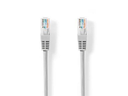 Kábel UTP 1x RJ45 - 1x RJ45 Cat5e 20m GREY NEDIS CCGT85100GY200