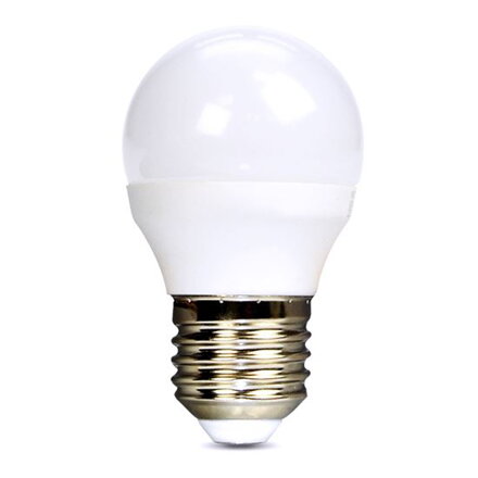 LED žárovka, miniglobe, 6W, E27, 4000K, 420lm