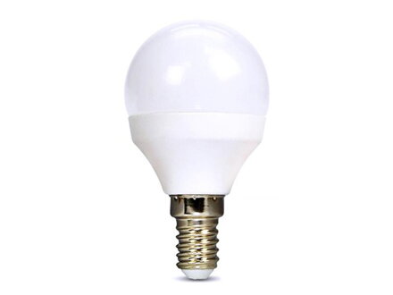Žárovka LED G45 E14 6W bílá studená SOLIGHT