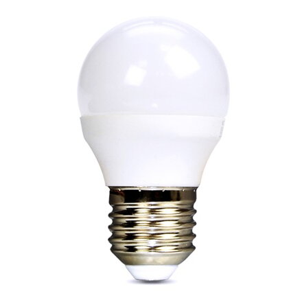 Žárovka LED, miniglobe, 8W, E27, 3000K, 720lm, bílá teplá, SOLIGHT WZ424