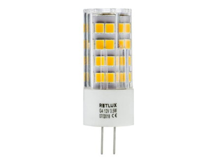 Žiarovka LED G9 3,5W biela teplá RETLUX RLL 298