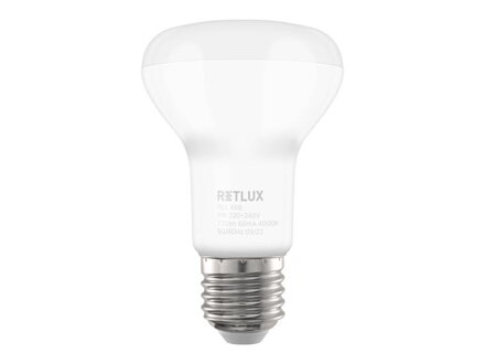 Žiarovka LED E27 8W R63 SPOT biela studená RETLUX RLL 466