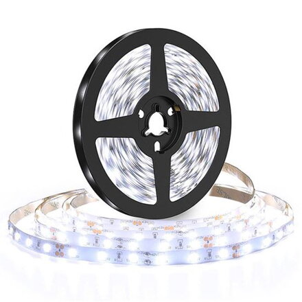 LED pásik 12V 2835 120LED/m IP20 max. 10W/m biela studená (cievka 5m) SOLIGHT WM610