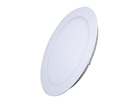 LED mini panel podhledový 18W, 1530lm, 3000K, tenký, kulatý, bílé WD109 SOLIGHT