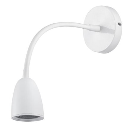 Svítidlo nástěnná LED lampa stmívatelná, 4W, 280lm, 3000K, bílá, WO54-W