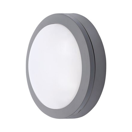 LED vonkajšie osvetlenie Solight okrúhle, šedej, 13W, 910lm, 4000K, IP54, 17cm WO746