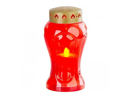 Svietidlo LED sviečka cintorínsky MagicHome TG-26 Red