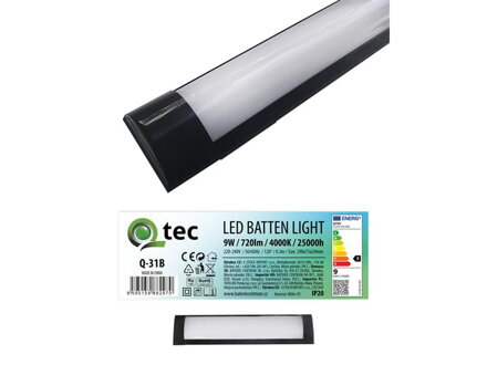 Svietidlo pod linku QTEC Q-31B 9W LED BATTEN LIGHT