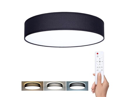 Svietidlo stropné SOLIGHT WO8014 Penley Black 48W