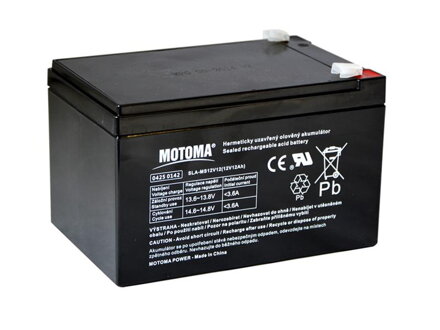 Baterie olověná  12V/12Ah  MOTOMA bezúdržbový akumulátor