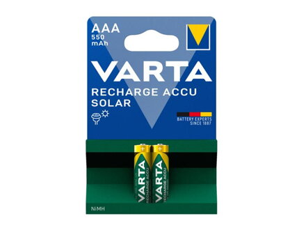 Batéria AAA nabíjacia VARTA BAT0342 Solar 2ks / blister