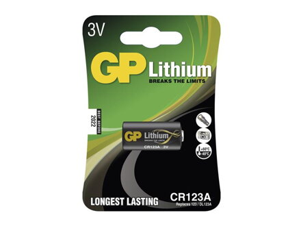 Batéria    foto líthiová CR123A GP
