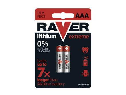 Batéria AAA(R03) líthiová  RAVER