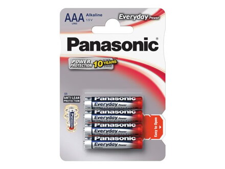 Baterie AAA(LR03) alkalická PANASONIC Everyday Power 4BP