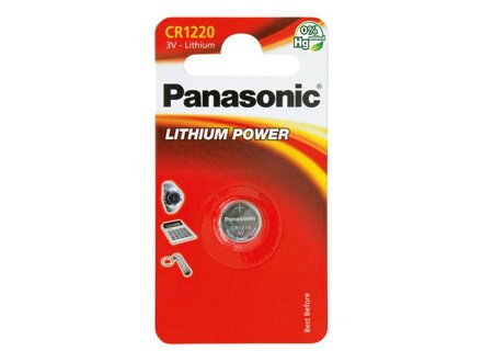 Baterie    CR-1220 PANASONIC lithiová 1BP