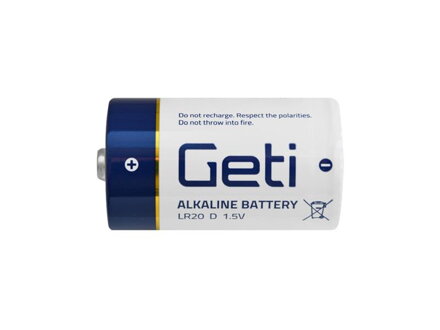 Batéria D (LR20) alkalická Geti