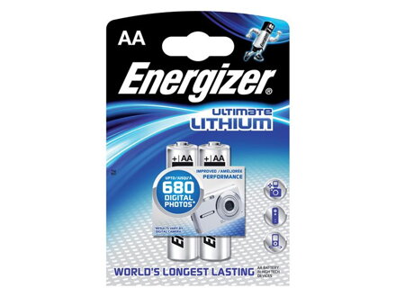 Batérie lítiová AA R6 1,5V ENERGIZER Ultimate 2BP