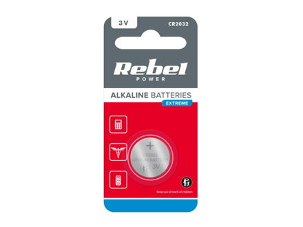 Batéria CR2032 REBEL EXTREME 1ks/bl.