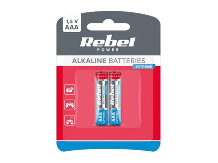 Batéria AAA (R03) alkalická REBEL EXTREME Alkaline Power 2BP BAT0090B