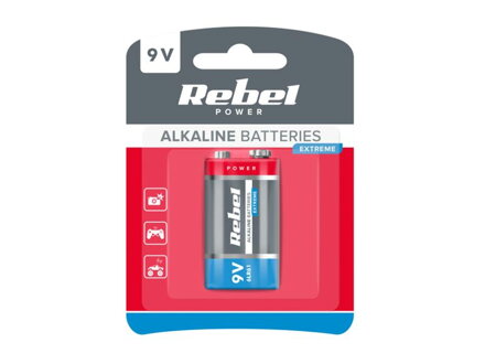 Batéria 6LR6 (9V) alkalická REBEL EXTREME BAT0092B