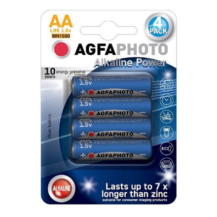 Batéria AA (LR6) alkalická AGFAPHOTO Power 4ks / blister