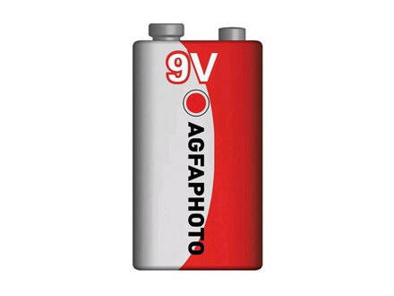 Batéria 6F22 (9V) Zn AGFAPHOTO 1ks / shrink