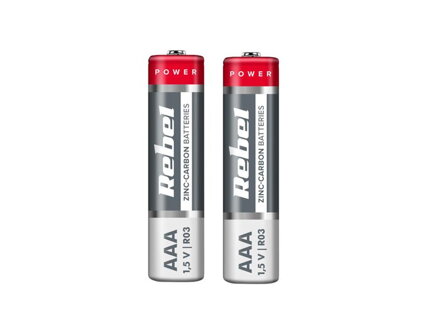 Batéria AAA (R03) Zn-Cl REBEL 2ks / shrink BAT0080