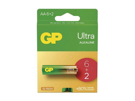 Batéria AA (R6) alkalická GP Ultra 8ks