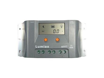 Solárny regulátor MPPT Lumiax MT1550EULi, 12V/15A pre lítiové batérie
