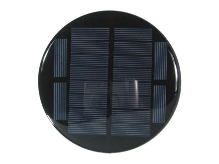 Fotovoltaický solárny panel mini 5V/200mA, polykryštalický, priemer 110mm