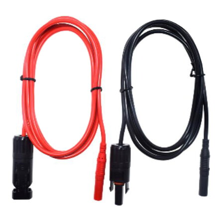 Solárny kábel 2,5mm2, červený+čierny s konektormi MC4/ multimeter, 1m
