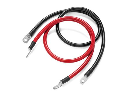 Prepojovacie káble pre batérie 30cm 4 AWG (červený + čierny)