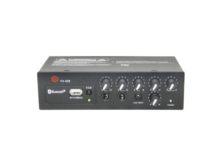 Zosilňovač SHOW PA-40B (audio), 1 x 40W/4 Ω