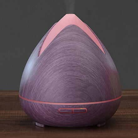 Aroma difuzér 02 purpurový - ultrazvukový, 7 barev LED