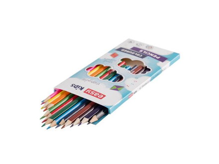 Pastelky EASY Colours dřevěné trojhranné 12ks