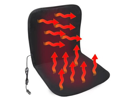 Seat cover COMPASS heated 12V BLACK...