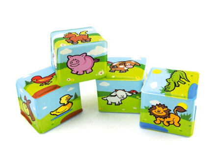 Kocky TEDDIES MOJE PRVNÍ ZVÍŘÁTKA 4ks