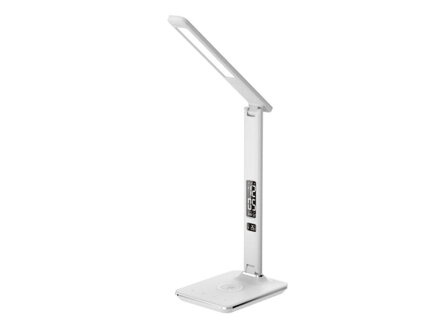 Lampa stolná IMMAX KINGFISHER Qi WHITE 08966L