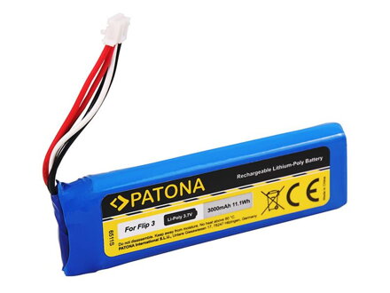 Batérie JBL FLIP 3 3000mAh 3.7V PATONA PT6511