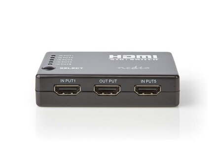 Prevodník HDMI - 5x HDMI NEDIS VSWI3455BK
