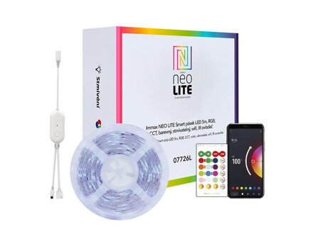 Smart LED pásik 12V IP65 24W RGB IMMAX NEO LITE 07726L 5m WiFi