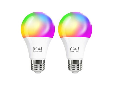 Smart sada LED žiaroviek E27 9W RGB NOUS P3/2 WiFi Tuya