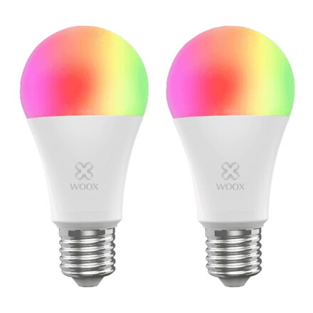 Smart sada LED žiaroviek E27 10W RGB WOOX R9077/2 ZigBee Tuya