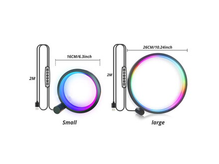 LED smart  osvetlenie stolný RGB 16cm Tuya