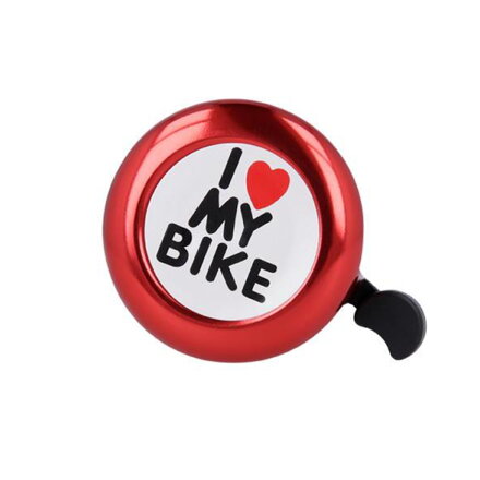 Zvonček na bicykel Forever Outdoor Red I love my bike