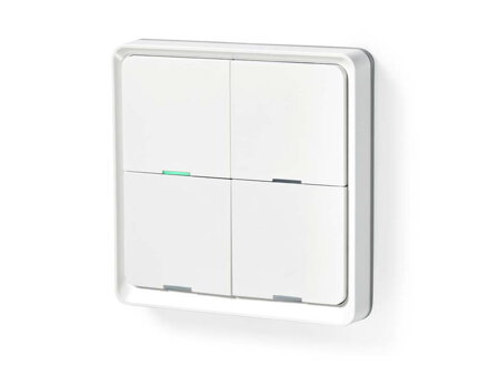 Smart vypínač osvetlenia Nedis ZBWS40WT 4-tlačítkový ZigBee Tuya