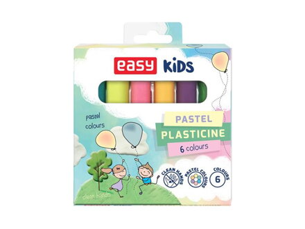 Plastelína EASY PASTEL sada 6 farieb