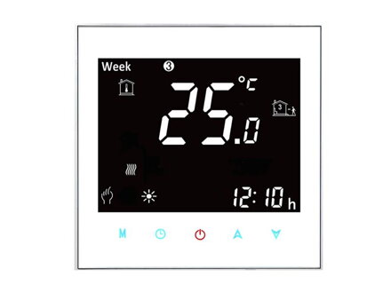 Smart termostat MOES WHT-2000-GC White WiFi Tuya