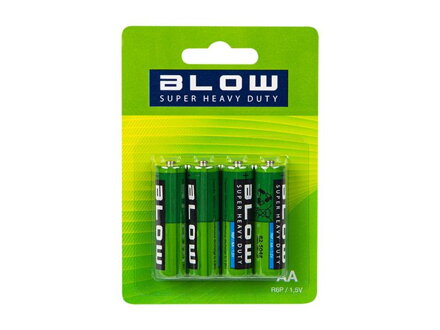 Batéria AA (LR6) alkalická BLOW Super Heavy Duty 4ks / blister