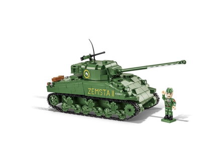 Stavebnica COBI 2276 II WW Sherman IC Firefly Hybrid, 1:35, 600 k, 1 f